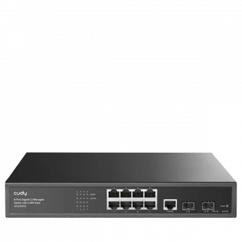 CUDY GS2008S2 8 Port Gbit 1xGbit+2xSFP Uplink Yönetilebilir (L2) Switch