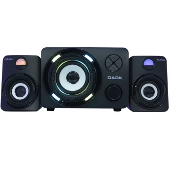 DARK DK-AC-SP214 2+1 11W Siyah 7 Farklı Renk Titreşimli LED Hoparlör