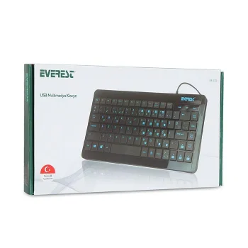 EVEREST KB-410 Q USB Mini Siyah Klavye