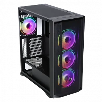 FRISBY CX-500 750W 80+ Bronze Siyah Mesh ARGB Ring Fanlı Mid Tower ATX Kasa