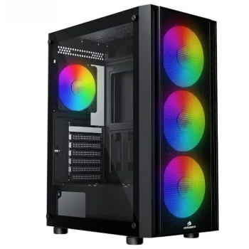 GAMEBOOSTER GB-A651B CASTLE 600W Siyah Mid Tower ATX Kasa