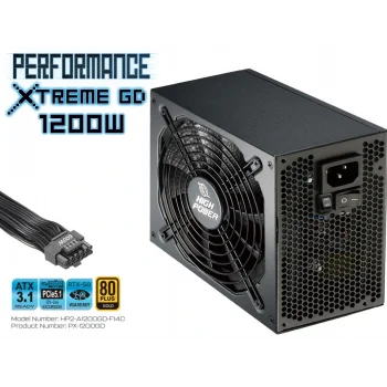 HIGH POWER HP2-A1200GD-F14C 1200W 80+ Gold Siyah PCIe 5.1 Power Supply