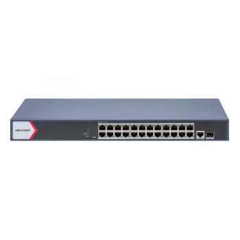 HIKVISION DS-3E1526P-EI/M 26 Port Gbit 24 Port Poe 230W 1xGbit+1xSFP Uplink Yönetilebilir Smart Switch
