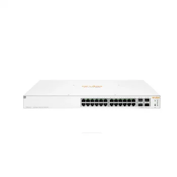 HPE ARUBA ION 1930 JL684B 24 PORT GIGABIT+4X10GB SFP YÖNETİLEBİLİR L2+ RACKMOUNT 370W POE SWITCH