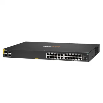 HPE R8N87A 6000 24 PORT GIGABIT+4X1GB SFP YÖNETİLEBİLİR 370W POE RACKMOUNT SWITCH