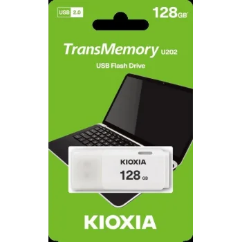 KIOXIA LU202W128GG4 128GB USB 2.0 Beyaz USB Bellek