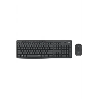 LOGITECH MK295 Q TR SESSİZ KABLOSUZ KLAVYE MOUSE SET SİYAH 920-009804