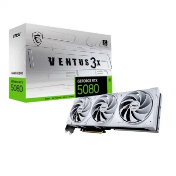 MSI GEFORCE RTX5080 16G VENTUS 3X OC WHITE 256BIT 1XHDMI 3XDP EKRAN KARTI