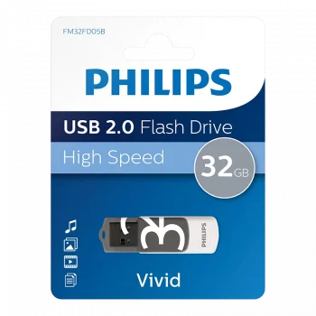 PHILIPS FM32FD05B/00 32GB USB2.0 Gri/Beyaz USB Bellek
