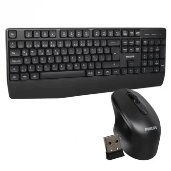 PHILIPS SPT6348B Q Türkçe Kablosuz Siyah Klavye+ Mouse
