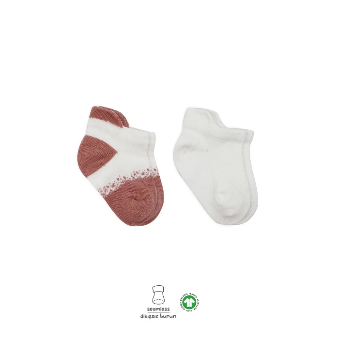 2li Penye Sneakers Çorap Bs20105 Ekru Pudra