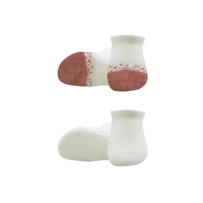 2li Penye Sneakers Çorap Bs20105 Ekru Pudra