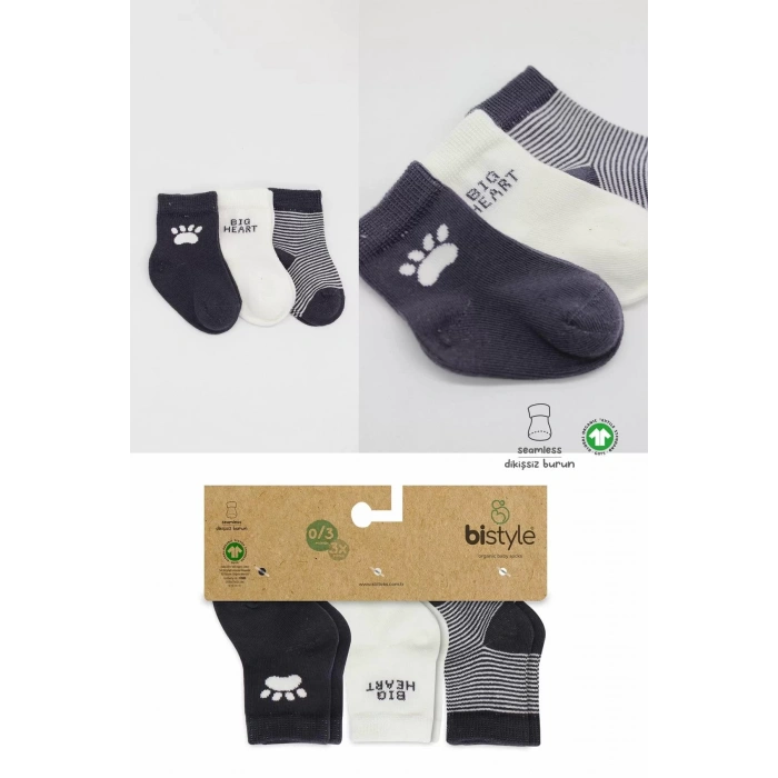 3lü Penye Soket Çorap Bs10110 Antrasit