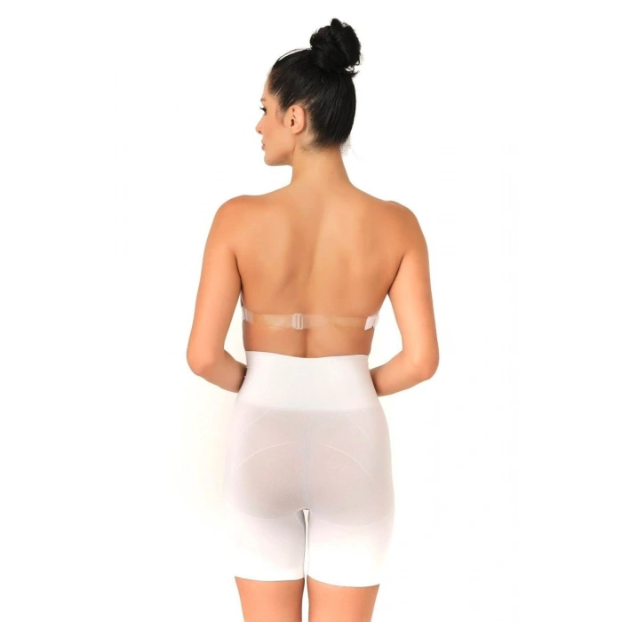 Beyaz  2017 Düşük Bel Double Pantalon Korse