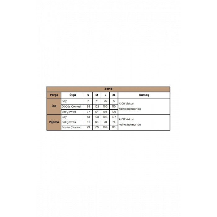 Çiçek Yaprak Ve Etnik Desenli Pijama Takımı