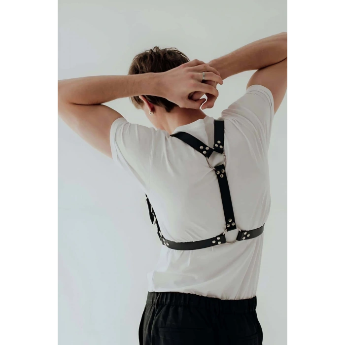D Halka Detaylı Şık Erkek  Harness - Brfm92
