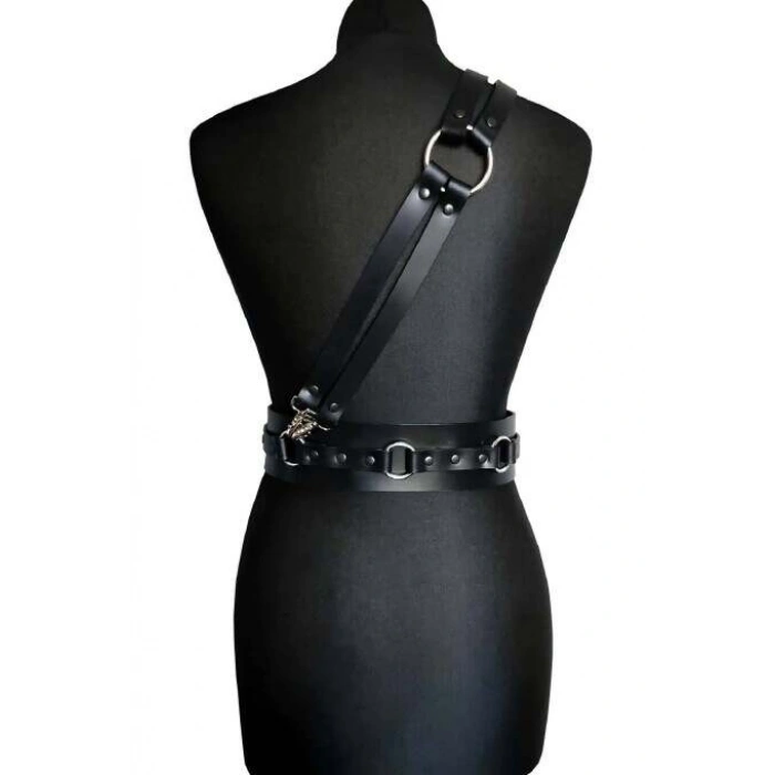 Deri Omuzdan Bağlamalı Bel Kemer  Harness  - Brf915