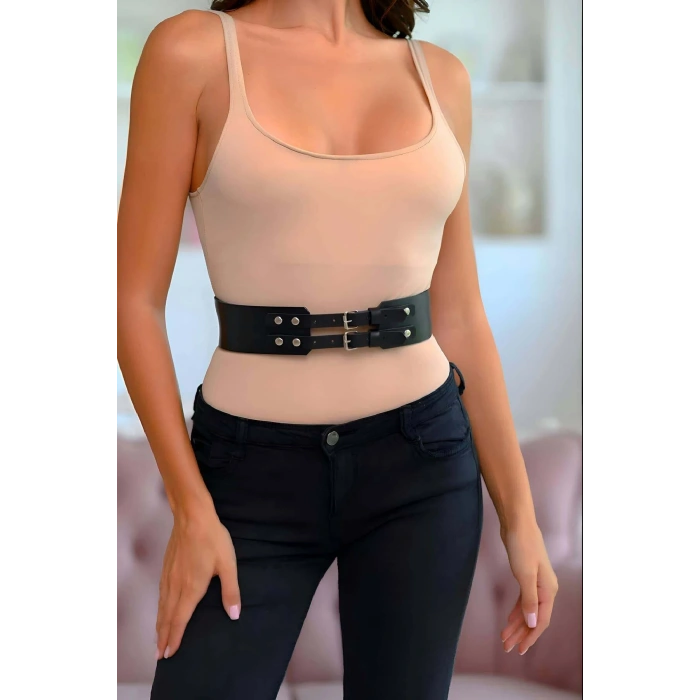 Elbise Kemeri, 2 Tokalı Şık Kadın Kemer - Brf1203