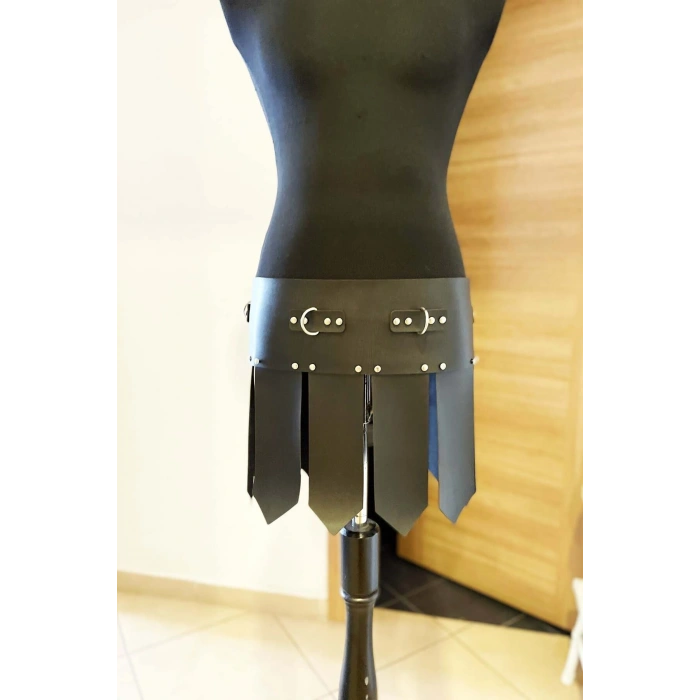 Erkek  Gladyatör Deri Etek - Brfm82