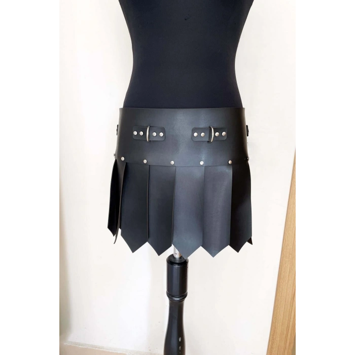 Erkek  Gladyatör Deri Etek - Brfm88