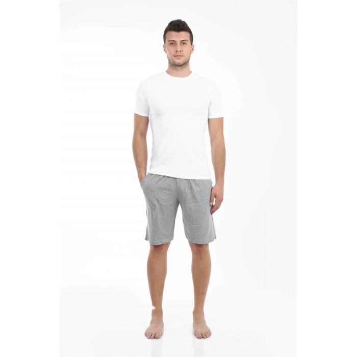 Giyim ERKEK CEPLİ PAMUK ŞORT GRİ