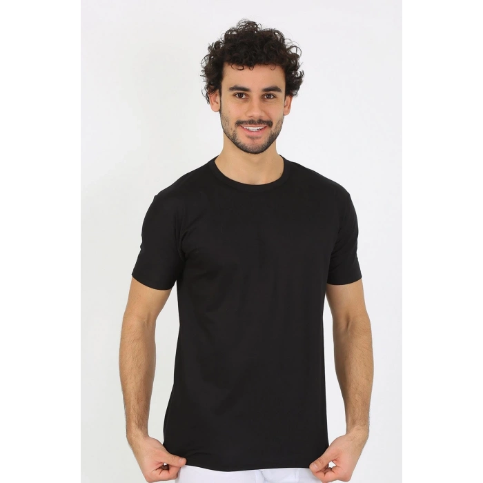 Giyim ERKEK SIFIR YAKA SİYAH PENYE ATLET