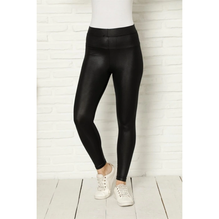 Giyim KADIN DERİ TAYT SİYAH