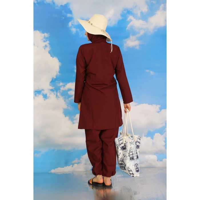 Giyim KADIN TAM TESETTÜR BORDO MAYO