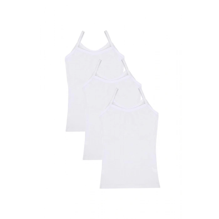 Giyim KIZ ÇOCUK 3LÜ İP ASKILI ATLET