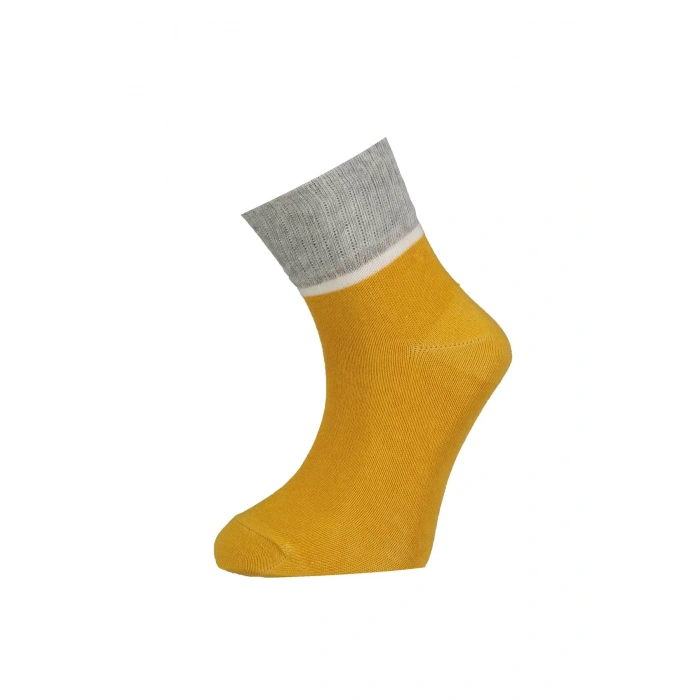 Kısa Soket Çorap  Hardal