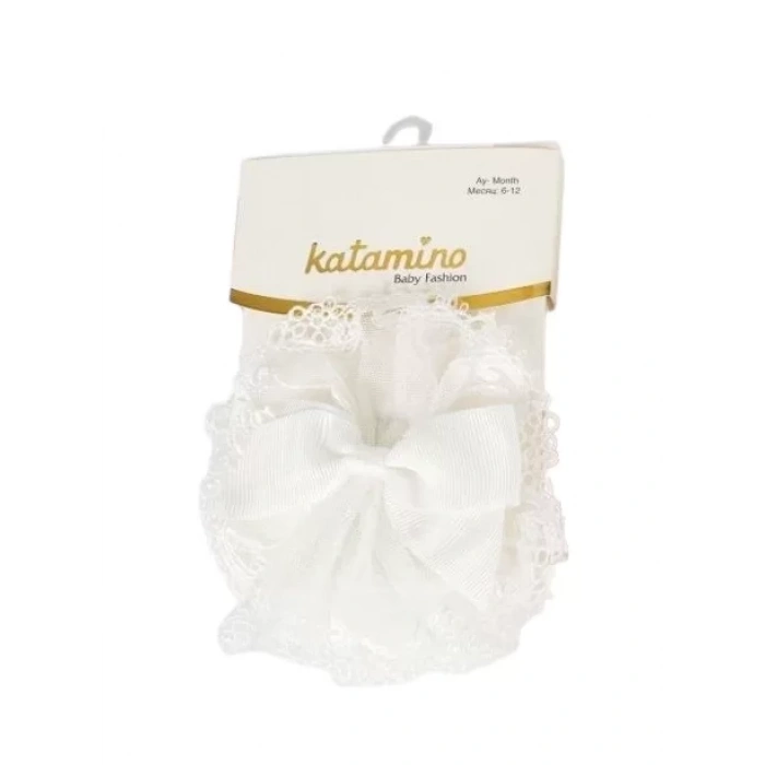 Kurdele Popo Aks. Kız Bebek Külotlu Çorap  Asorti