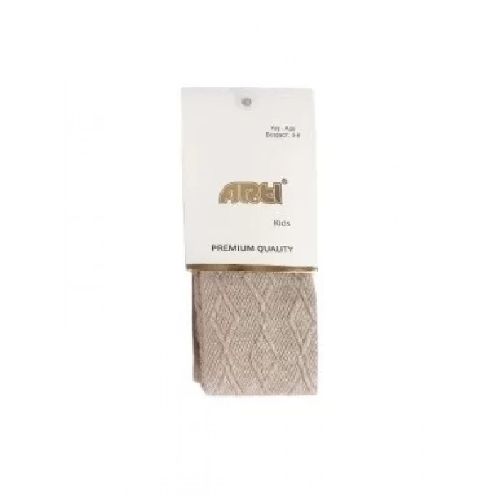 Meara Kız Kabartma Külotlu Çorap  Asorti