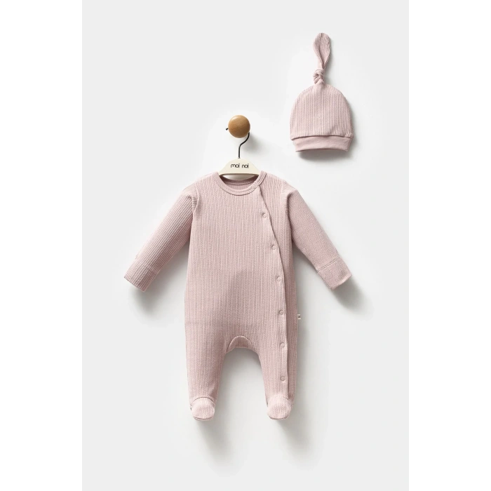 Moi Noi Şapkalı Tulum Mnb1235 Mürdüm