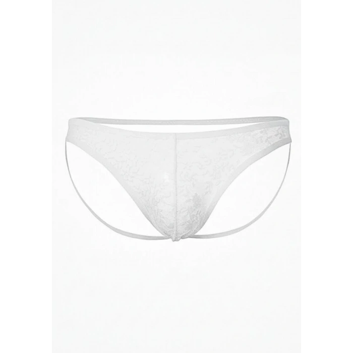 Haye Collection Seksi Dantelli Arkası Açık Seksi Beyaz Erkek Külot TG274628