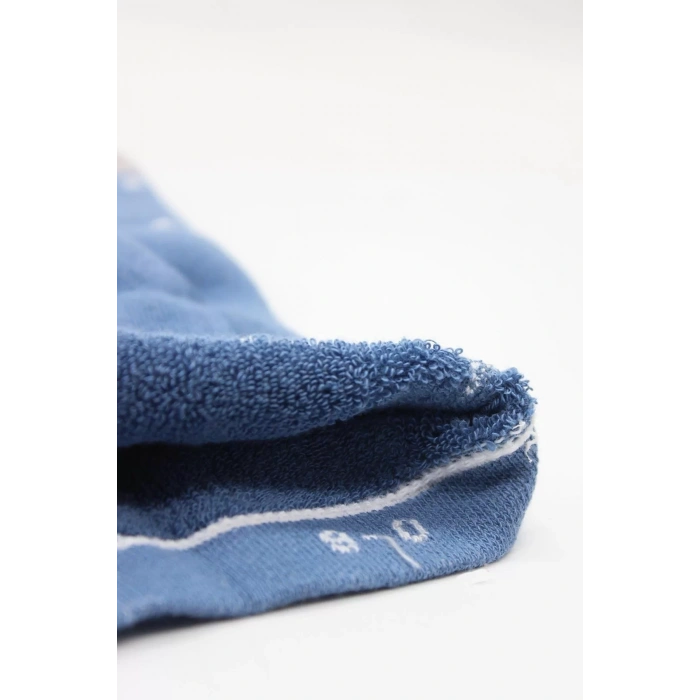 Tekli Puan Kaymaz Havlu Külotlu Çorap  İndigo