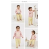 6/24 Ay Bebe Yakalı Penye Bebek Takımı