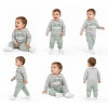 6/24 Ay Bebe Yakalı Penye Bebek Takımı