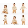 6/24 Ay Bebe Yakalı Penye Bebek Takımı