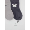 Bear Penye Soket Çorap 2li Gri