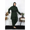 Giyim BÜYÜK BEDEN TESETTÜR MAYO HAKİ