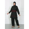 Giyim BÜYÜK BEDEN TESETTÜR MAYO SİYAH