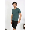Giyim ERKEK PENYE PETROL RENGİ 3LÜ PİJAMA TAKIMI