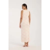Giyim KADIN KALIN ASKILI YIRTMAÇLI UZUN PUDRA GECELİK