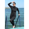 Giyim UZUN KOL LİKRALI SİYAH TESETTÜR MAYO
