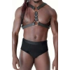 Göğüs Ve Halka Detaylı Erkek  Deri Harness - Brfm85
