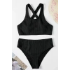 Kadın Siyah Çapraz Sırt Detaylı Iç Çamaşır Takımı