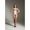 Kırmızı Harness Takım Parlak Deri Halka Detaylı Badi - Brf1382