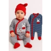 Love Desenli Erkek Bebek 4lü Tulum Seti