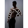 Reflektörlü (karanlıkta Yansıyan) Erkek  Bilek - Kol - Omuz Harness - Brfm5