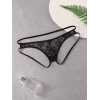 Seksi Dantelli Arkası Açık Seksi Siyah Erkek Külot